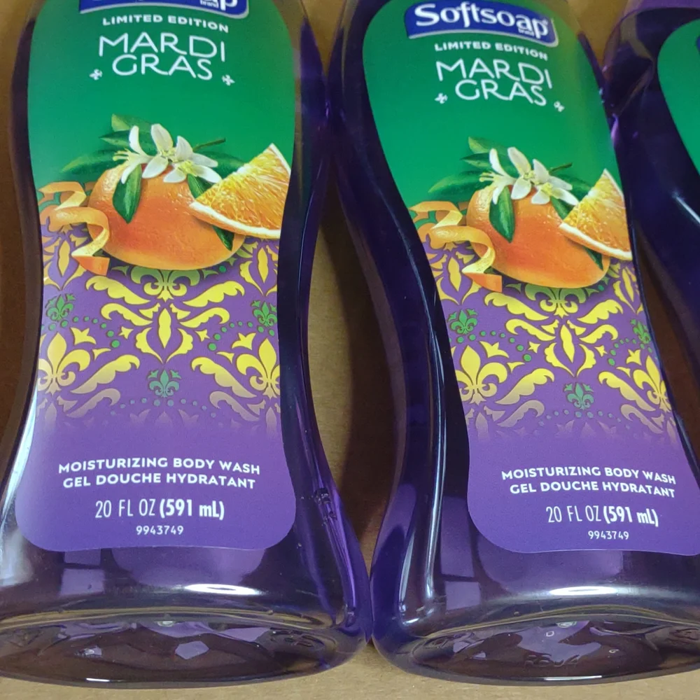 Soft soap limited edition Mardi gras purple body wash biodegradable ph balanced - Picture 2 of 5